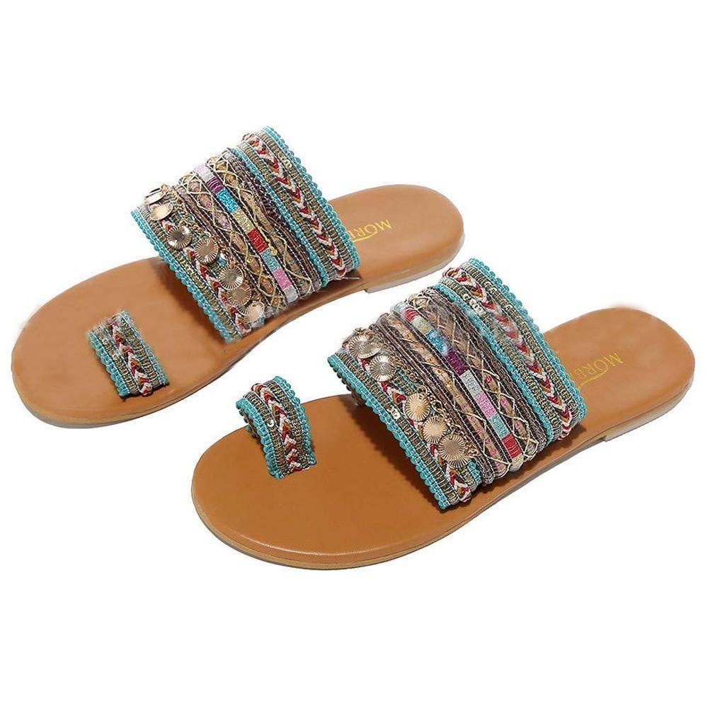 Ethnic boho style toe ring sandals - Image 2