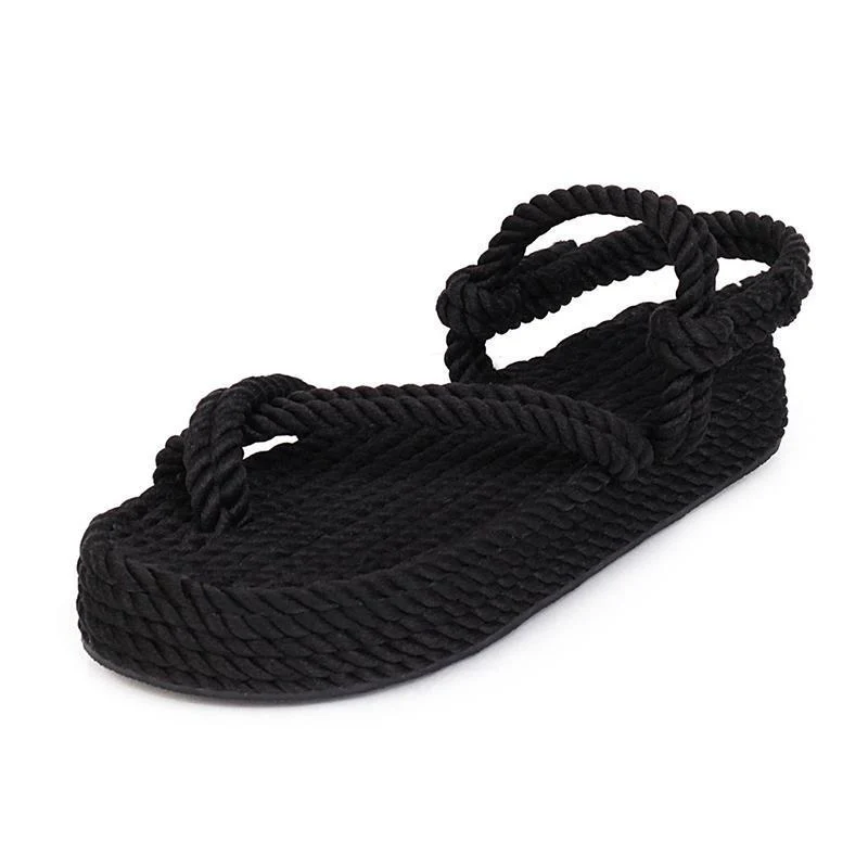 Fashion Knitted Platform Sandals - Image 3