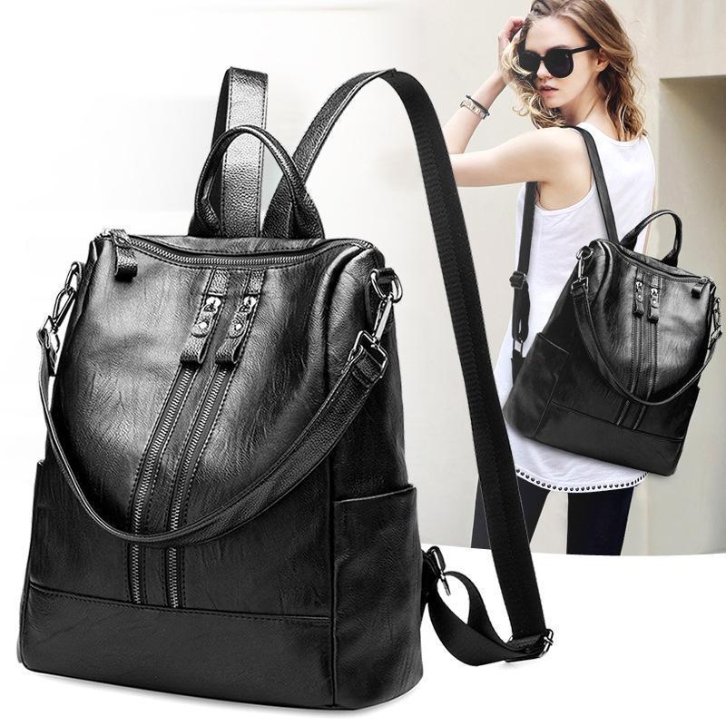 Fashion Leather Travel Multifunction Mummy Backpack - Image 4