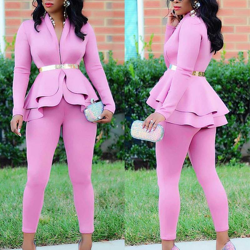 Fashion Ruffle Casual Suits - Image 16