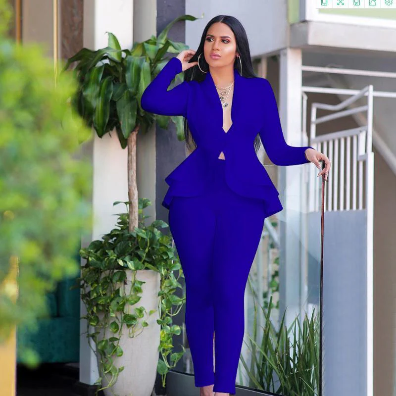 Fashion Ruffle Casual Suits - Image 5