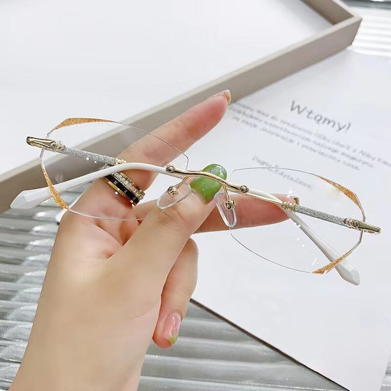 Fashionable Anti-blue Light Rimless Reading Glasses - Image 14