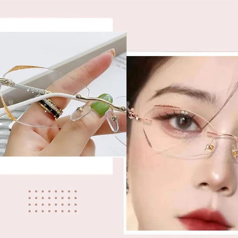 Fashionable Anti-blue Light Rimless Reading Glasses - Image 2