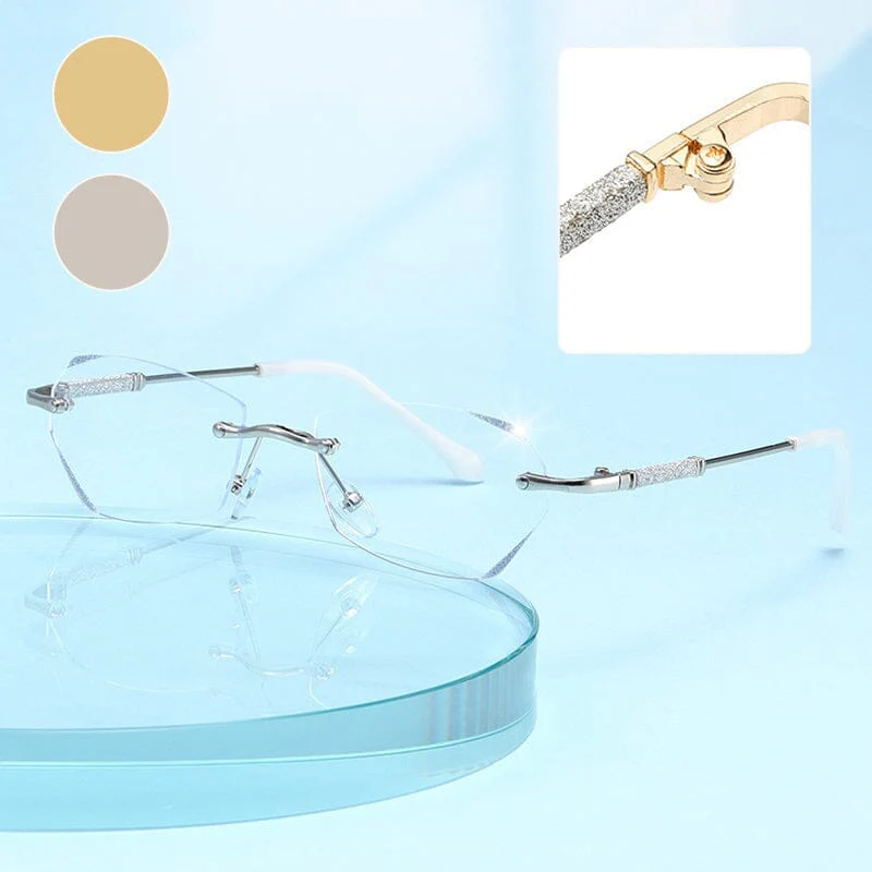 Fashionable Anti-blue Light Rimless Reading Glasses - Image 4