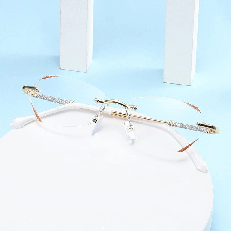 Fashionable Anti-blue Light Rimless Reading Glasses - Image 7