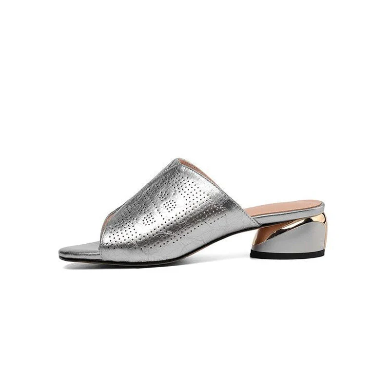 Fish Mouth Soft Leather Sandals - Image 12
