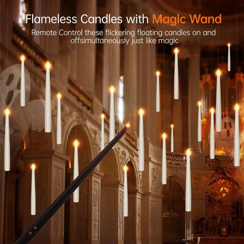 Flameless LED Candle with Magic Wand Remote Control - Image 7