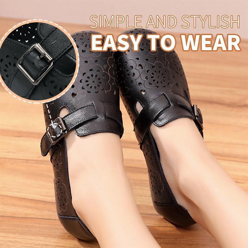Flower Hollow Flat Shoes - Image 6