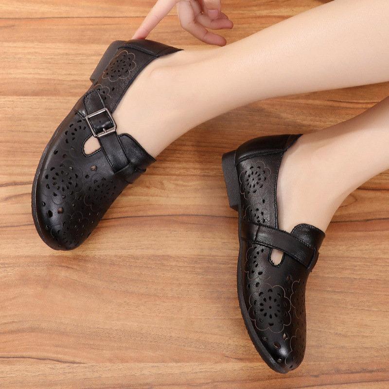 Flower Hollow Flat Shoes - Image 8