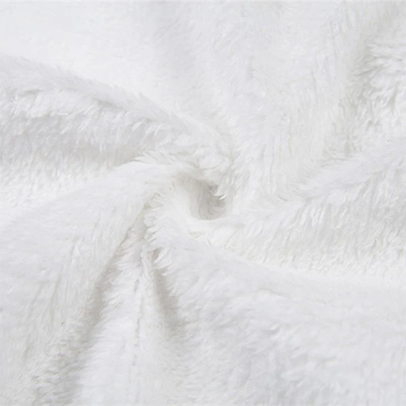 Fluffy Hooded Open Front Teddy Coat & Short Sets - Image 12