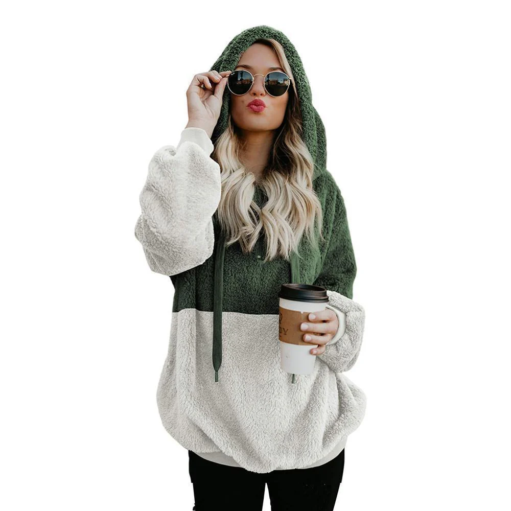 Fluffy hoodie with zipper - Image 4