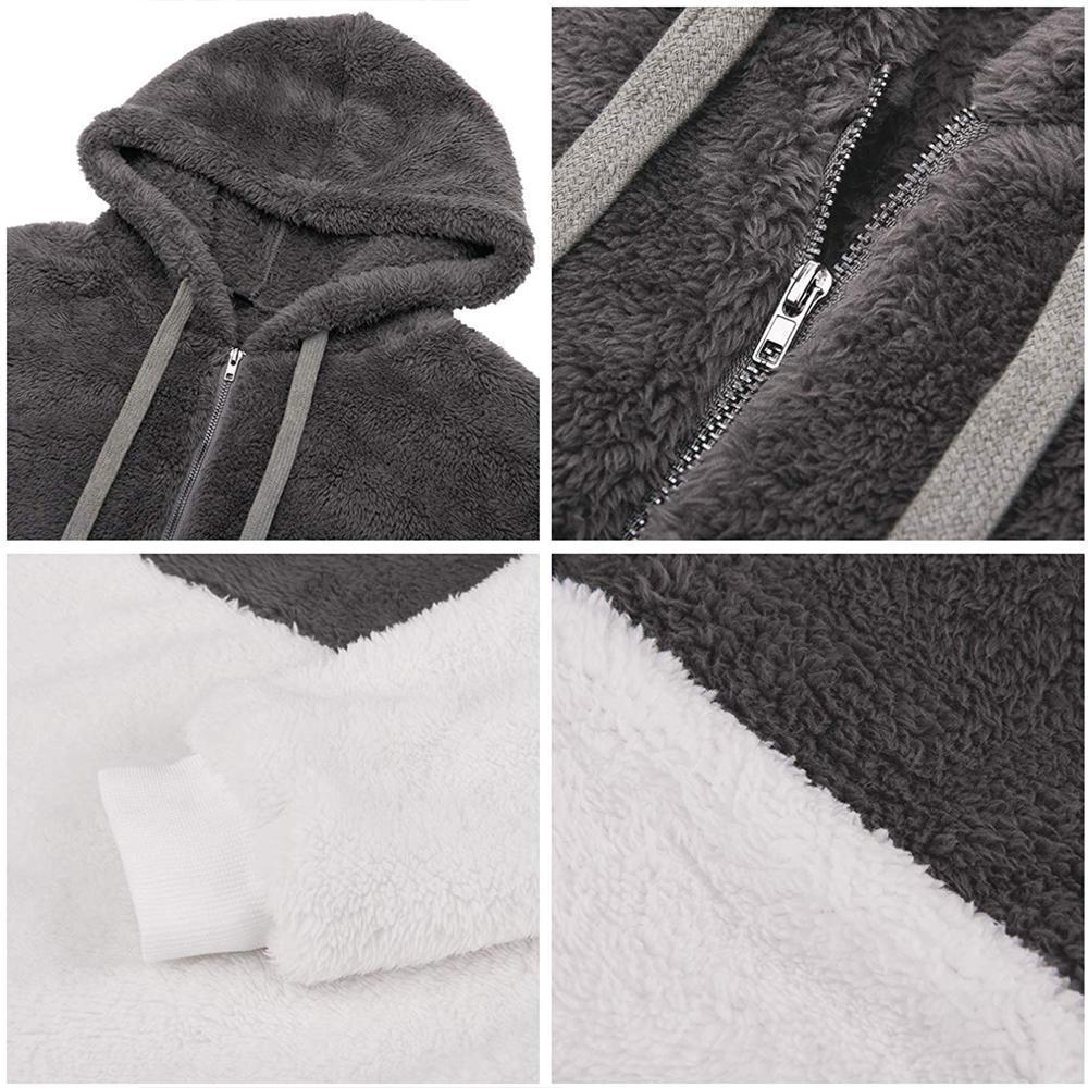 Fluffy hoodie with zipper - Image 7