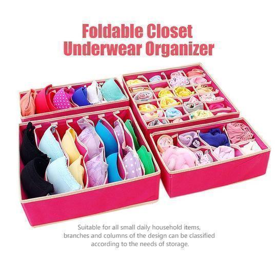Foldable Closet Underwear Organizer(4 pics/1 Set) - Image 3