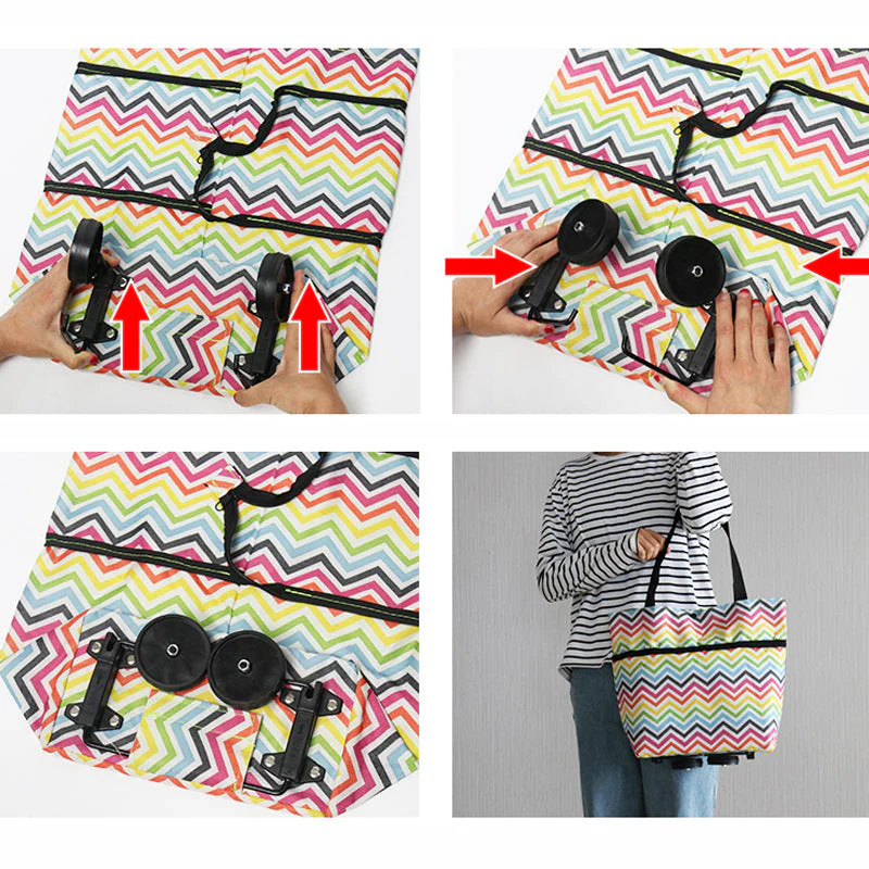 🎉Mother's Day Promotion-50% OFF🎉Foldable Shopping Trolley Tote Bag - Image 8