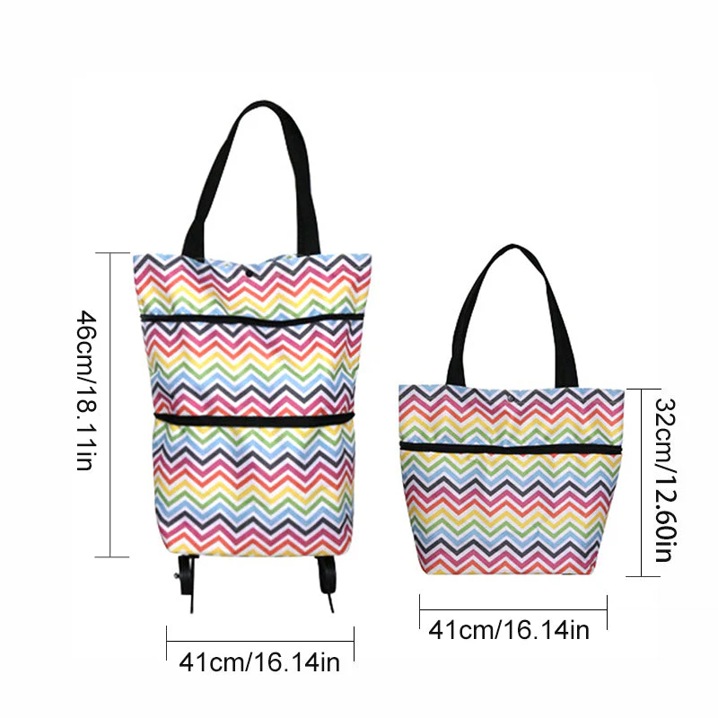 🎉Mother's Day Promotion-50% OFF🎉Foldable Shopping Trolley Tote Bag - Image 9