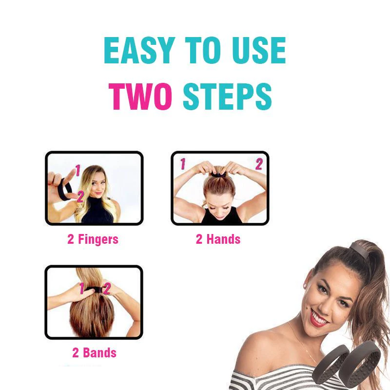 Foldable Silicone Hair Ring - Image 3