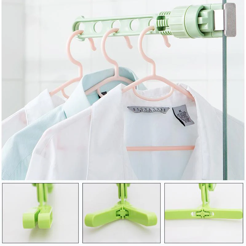 Folding Wall Mount Clothes Hanger - Image 7