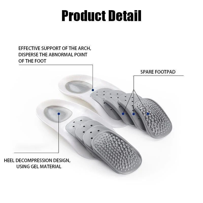 Foot Orthotics Plantar Fasciitis Arch Support Insoles - Image 3