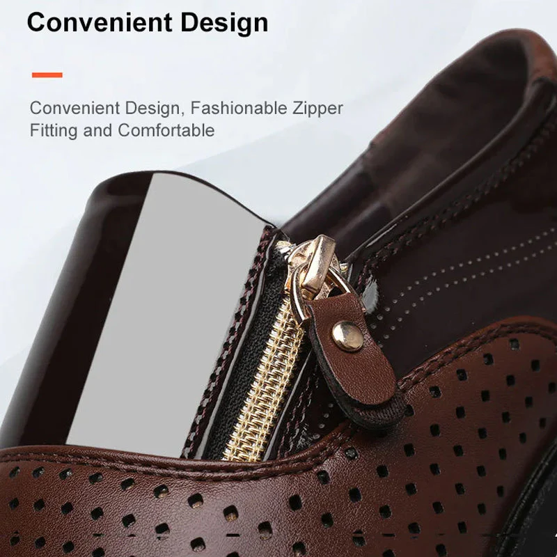 Four Seasons Men's Business Leather Shoes - Image 14