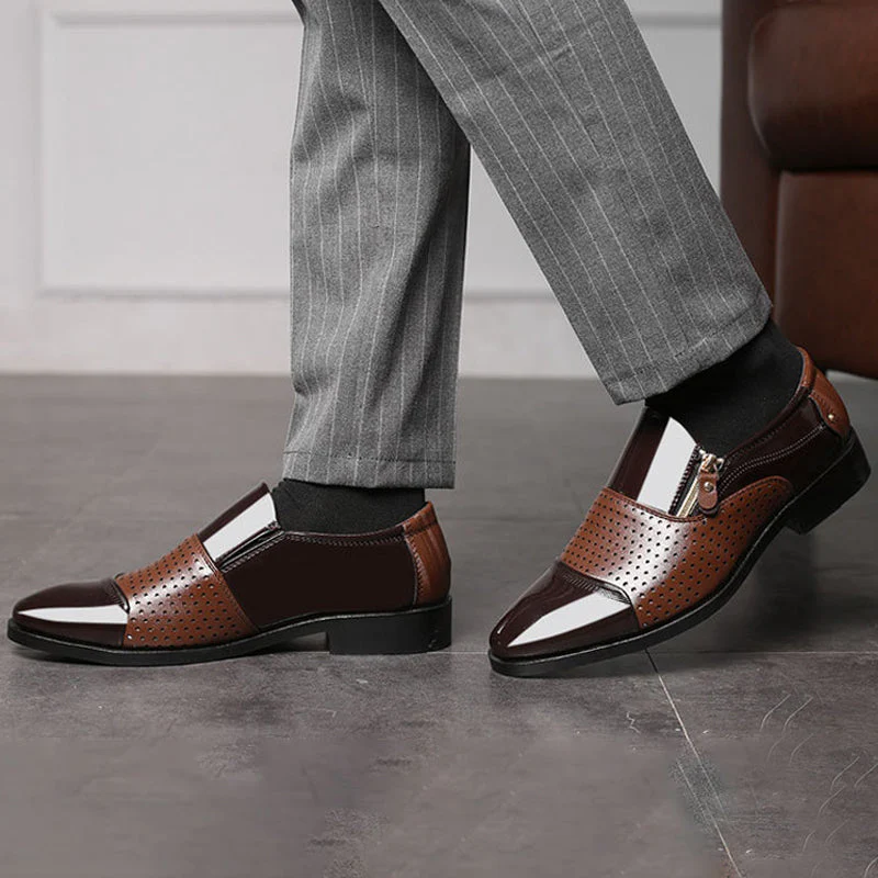 Four Seasons Men's Business Leather Shoes - Image 4