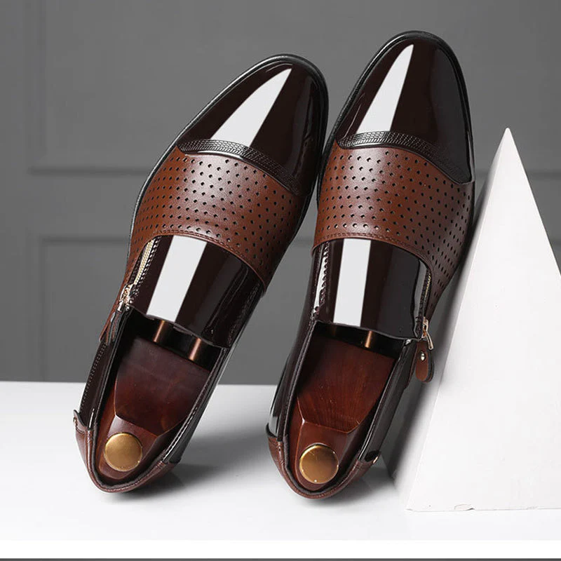 Four Seasons Men's Business Leather Shoes - Image 7