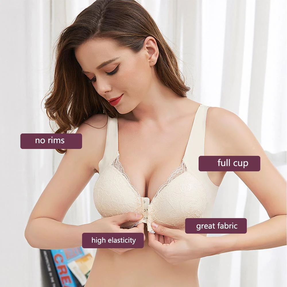Front Closure Breathable Bra - Image 4