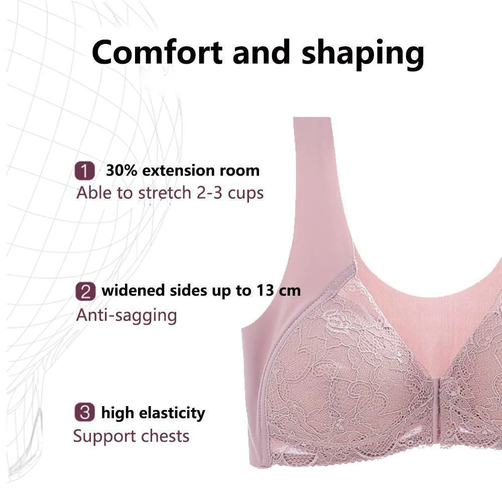 Front Closure Breathable Bra - Image 5