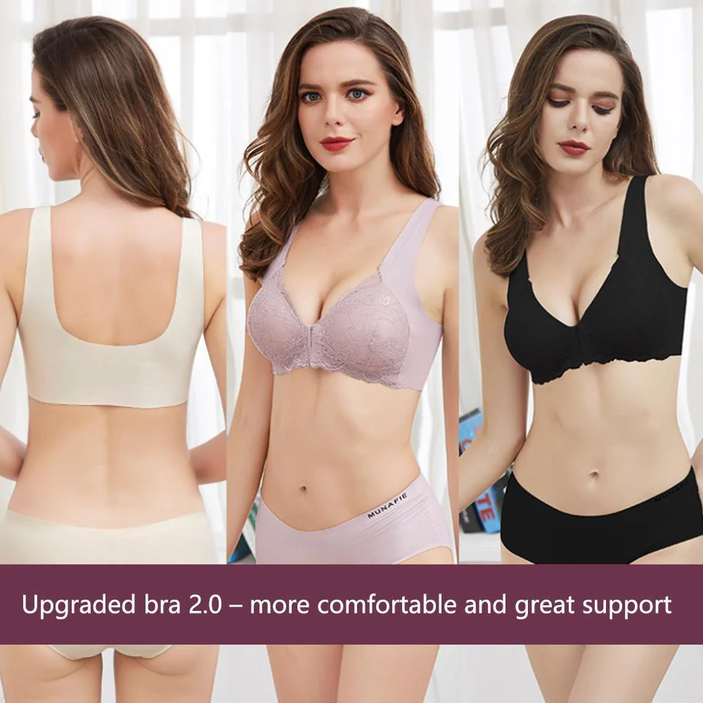 Front Closure Breathable Bra - Image 9