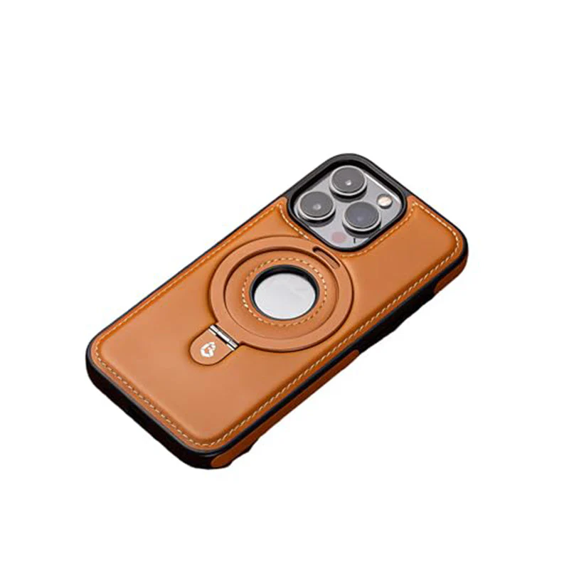 Full-Coverage Shockproof Leather Magnetic Stand iPhone Case - Image 15