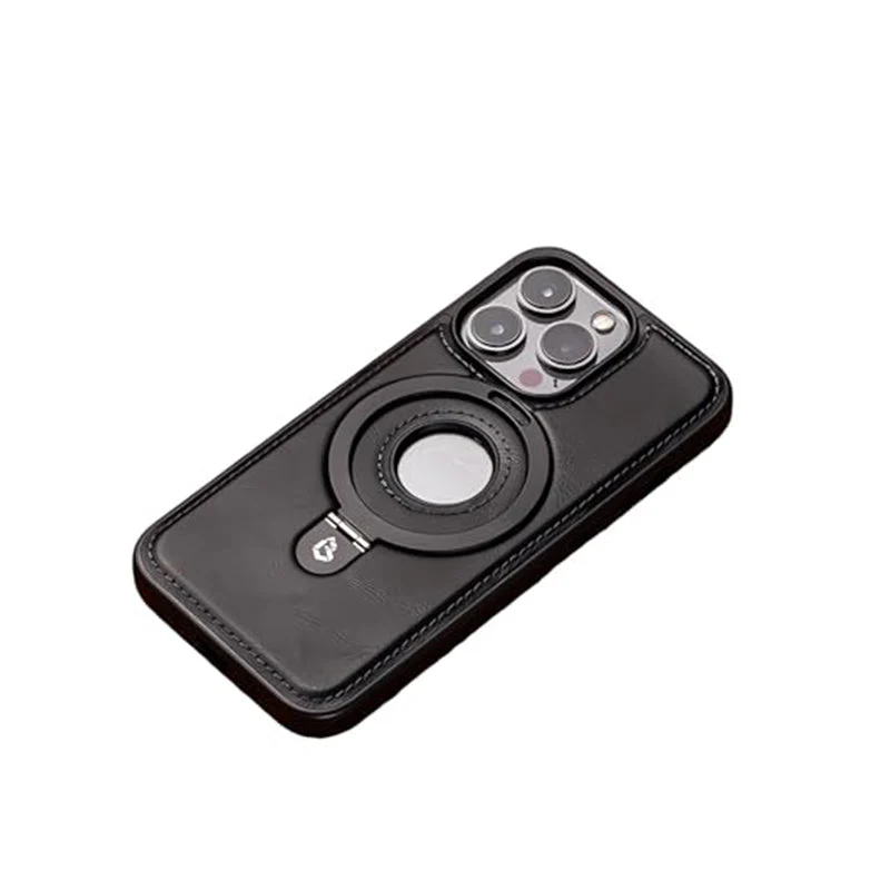 Full-Coverage Shockproof Leather Magnetic Stand iPhone Case - Image 17