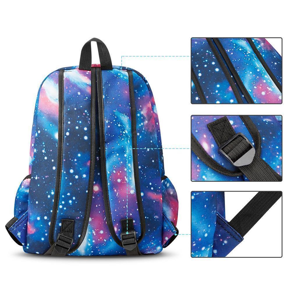 Galaxy Backpack Unisex School Backpack Cute Bag - Image 5