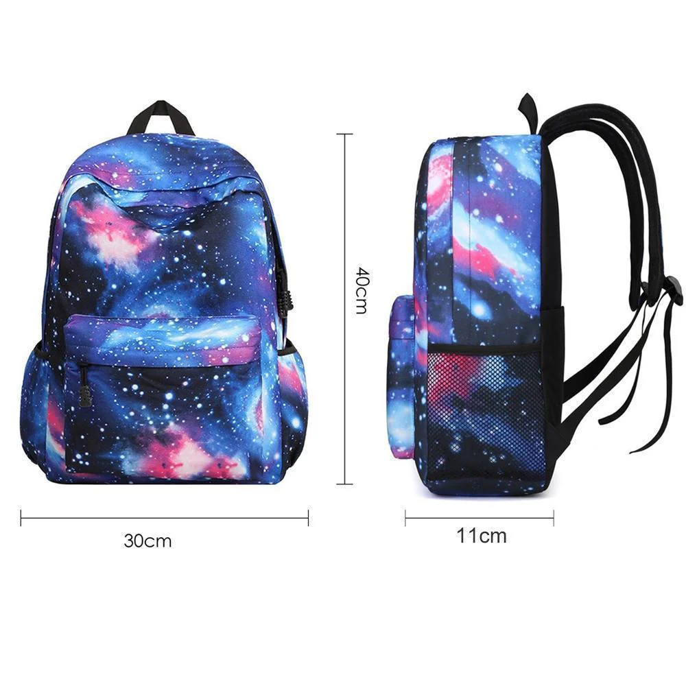 Galaxy Backpack Unisex School Backpack Cute Bag - Image 6