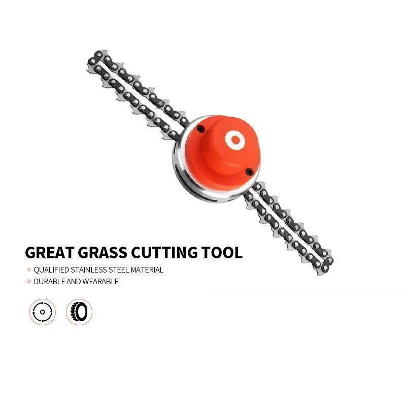 Garden Grass Stainless Steel Chain Trimmer Head - Image 5