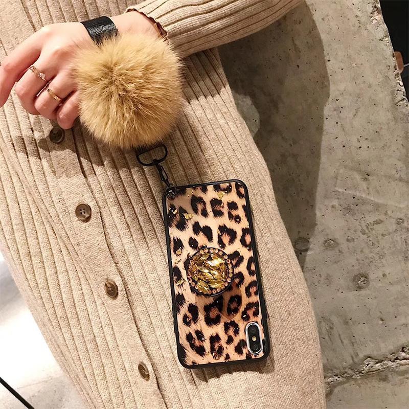 Hair Ball Airbag Bracket Holder Diamond iPhone Case - Image 12