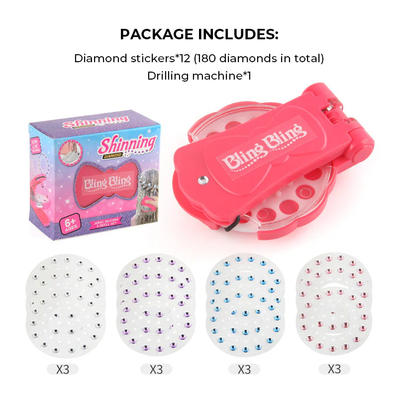 Hair Bling Stapler - Shining Bling Diamond Hair Sparkle Stapler Machine - Image 13