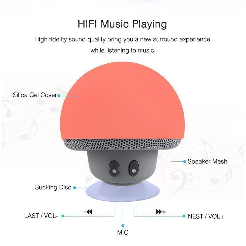 Hirundo® Mini Wireless Shroom Speaker - Image 5