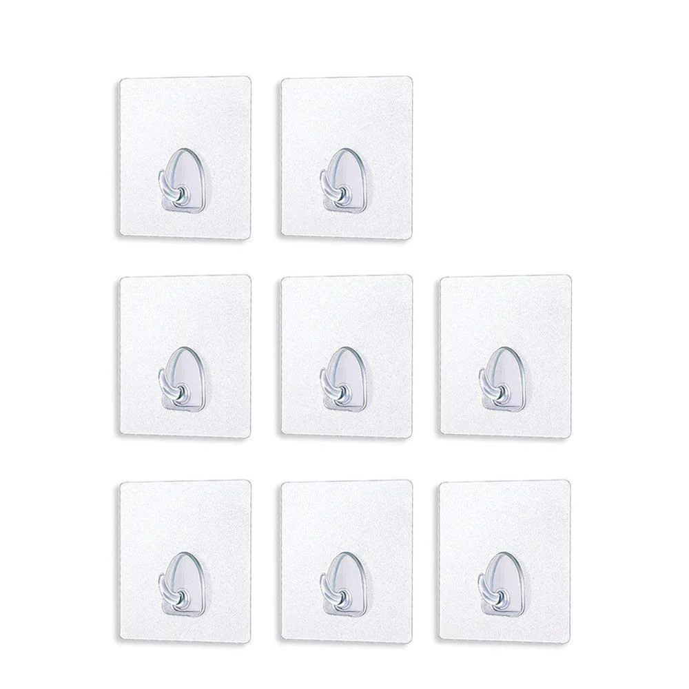 Hirundo® Waterproof Reusable Seamless Sticky Transparent Frosted Hooks - Image 13