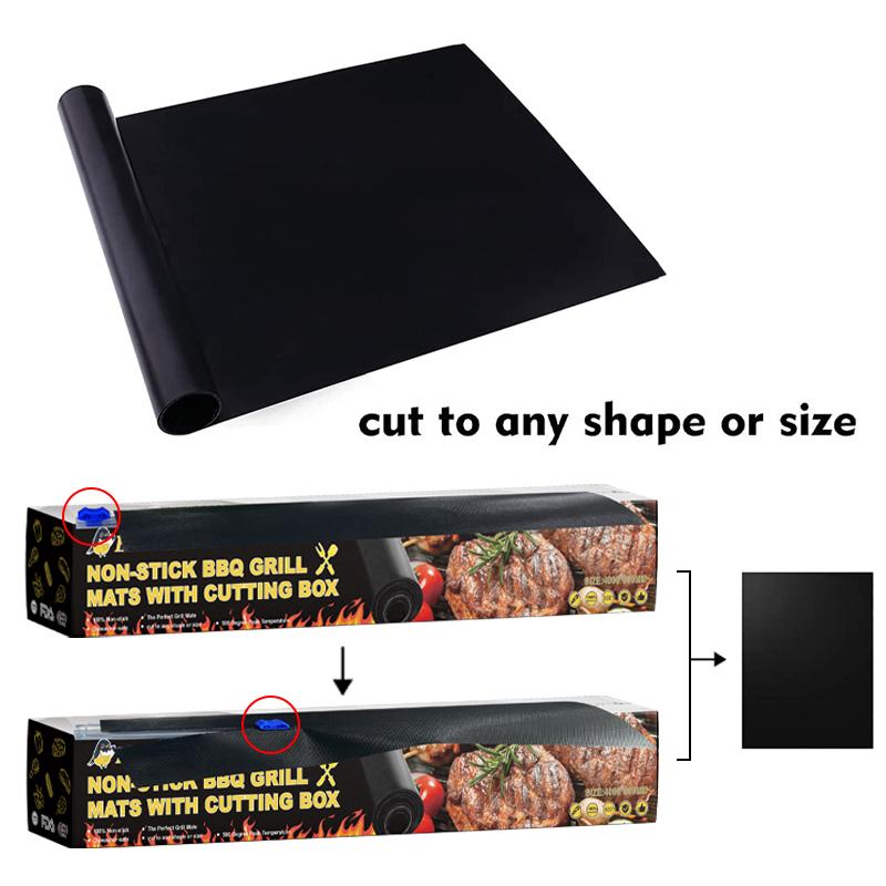 Hirundo Non-Stick BBQ Grill Mats with cutting box - Image 2