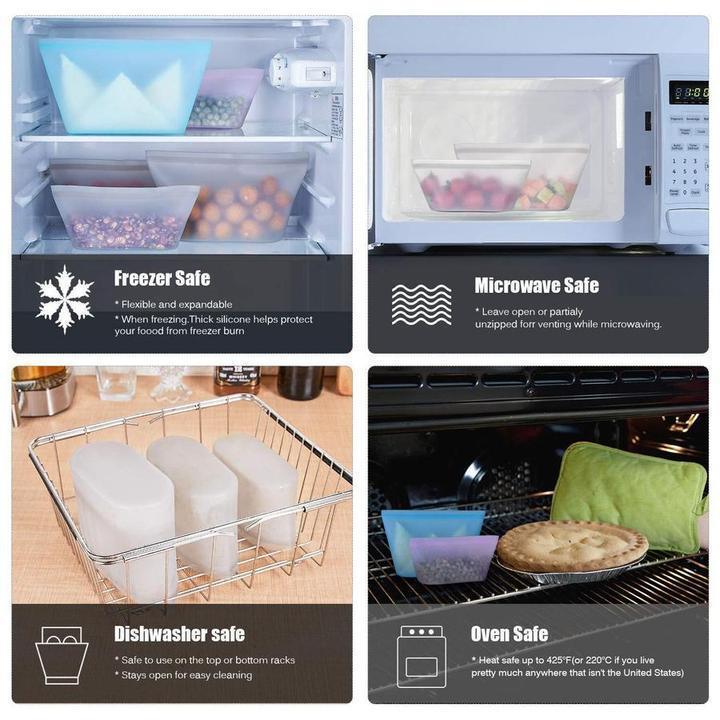 Hirundo Reusable Silicone Food Storage Bags (3 PCs) - Image 8