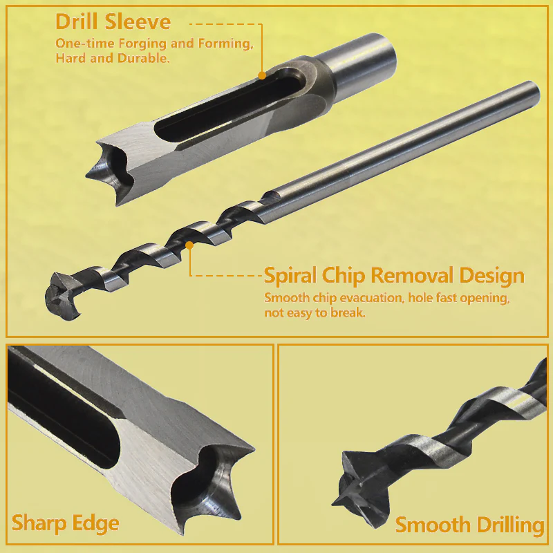 Hollow Chisel Mortise Drill Tool - Image 13