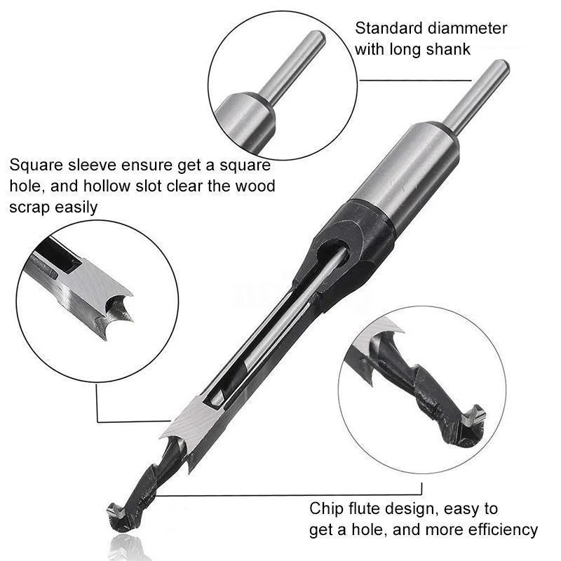 Hollow Chisel Mortise Drill Tool - Image 8