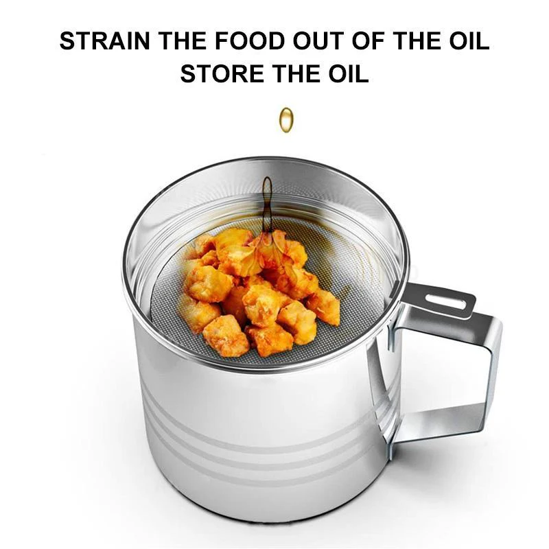 Home Grease Container With Strainer - Image 7
