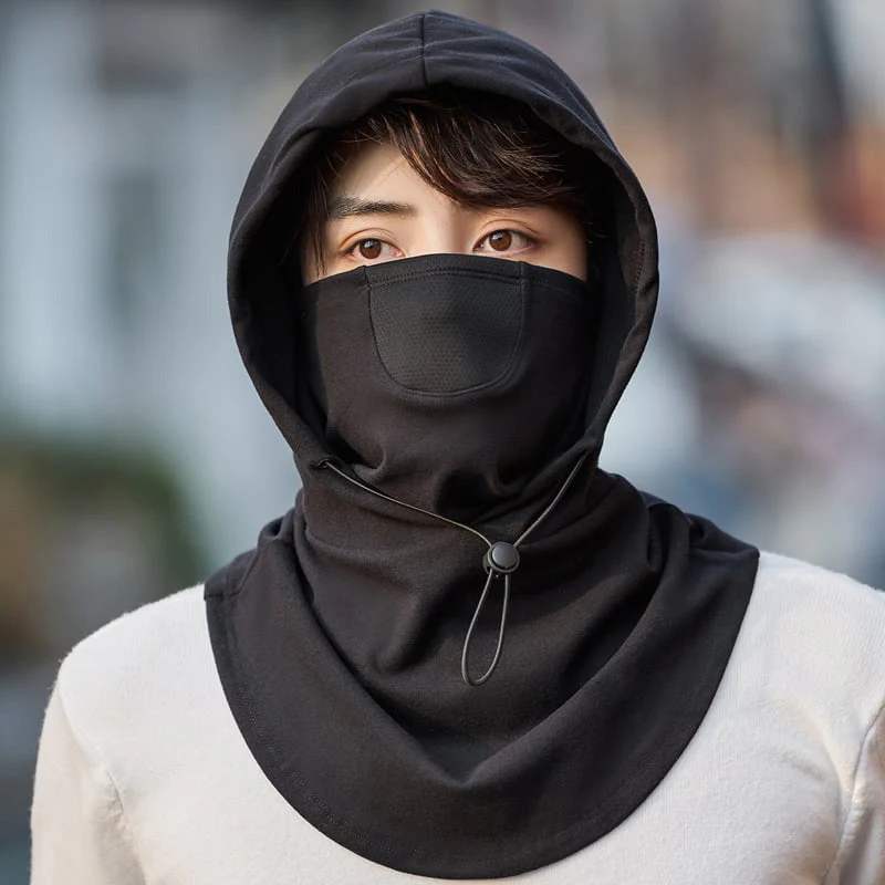 Hooded Face Mask with Neck Warmer for Cycling - Image 32