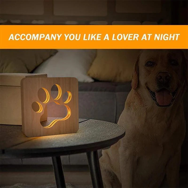 House Decor LED Wooden Lamp - Image 3