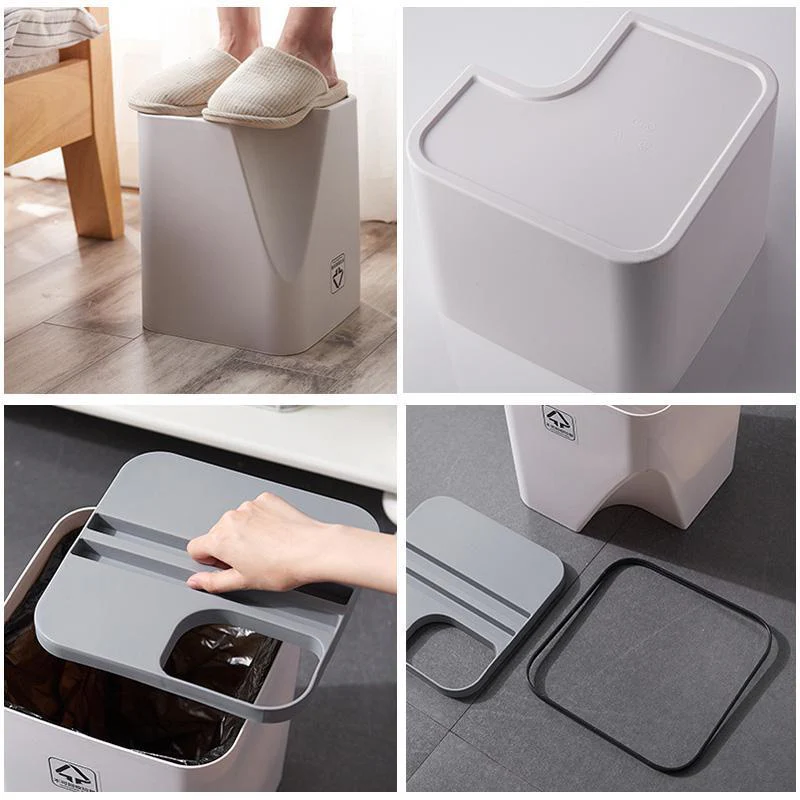 Household Stacked Folding Trash Bins - Image 8