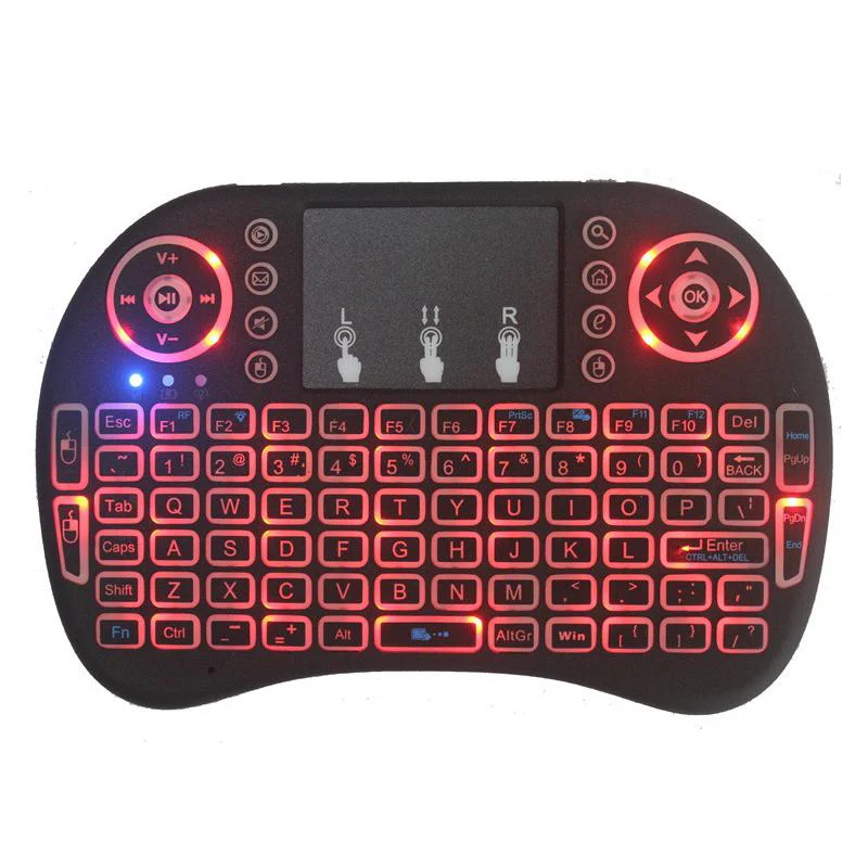 i8 Mini Wireless Tri-Color Backlit Running Keyboard - Image 7