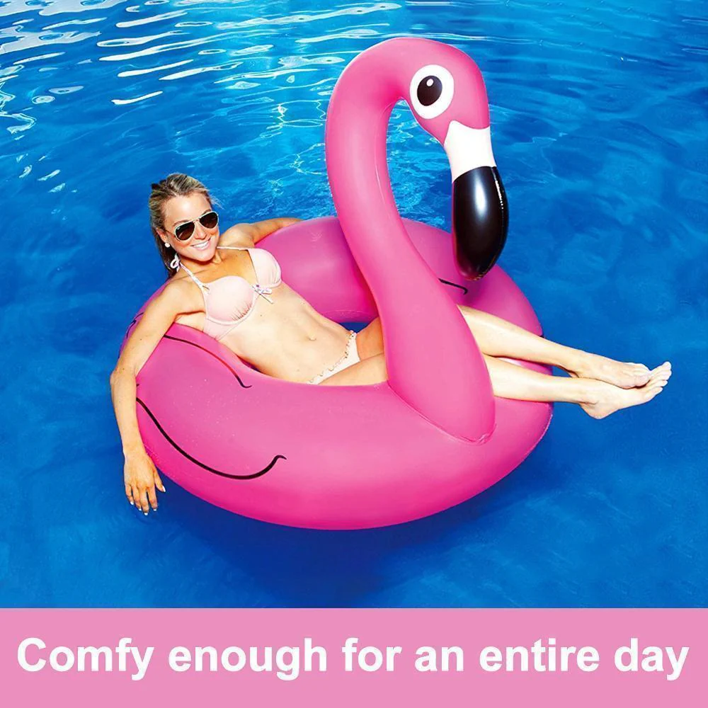 Inflatable Flamingo Pool Float - Image 8
