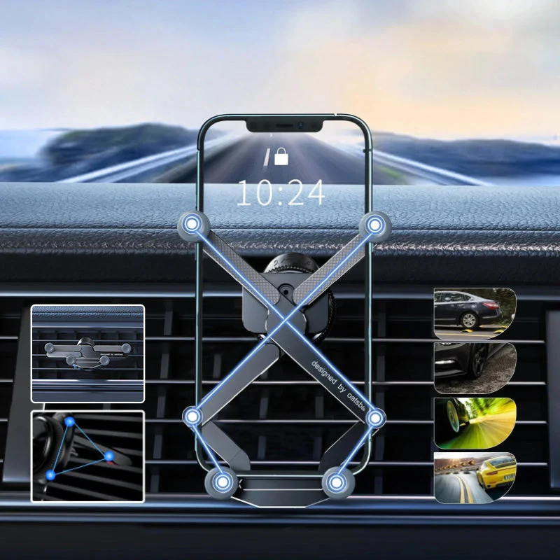 Invisible Rotatable Air Vent Mount Car Phone Holder - Image 2