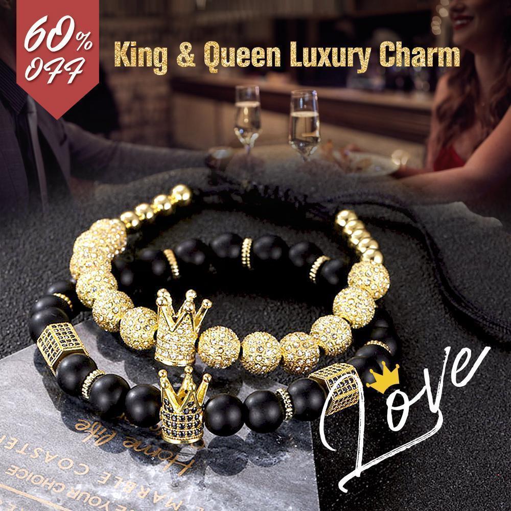 King & Queen Luxury Charm Bracelets, Perfect Gifts - Image 4