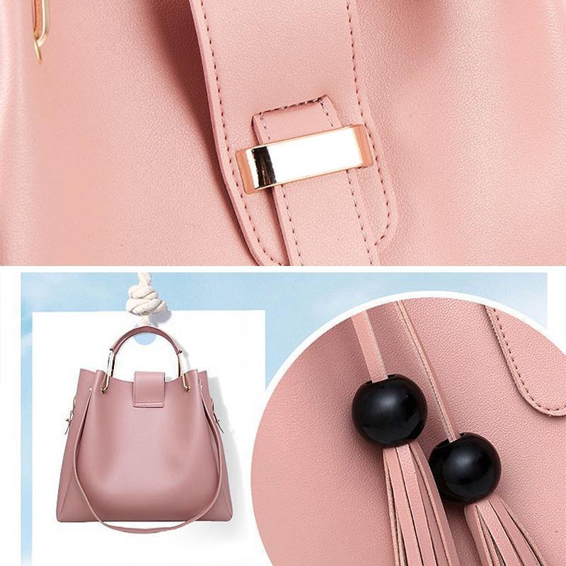 Ladies Fashion Purses and Handbags 3 PCS Sets - Image 4